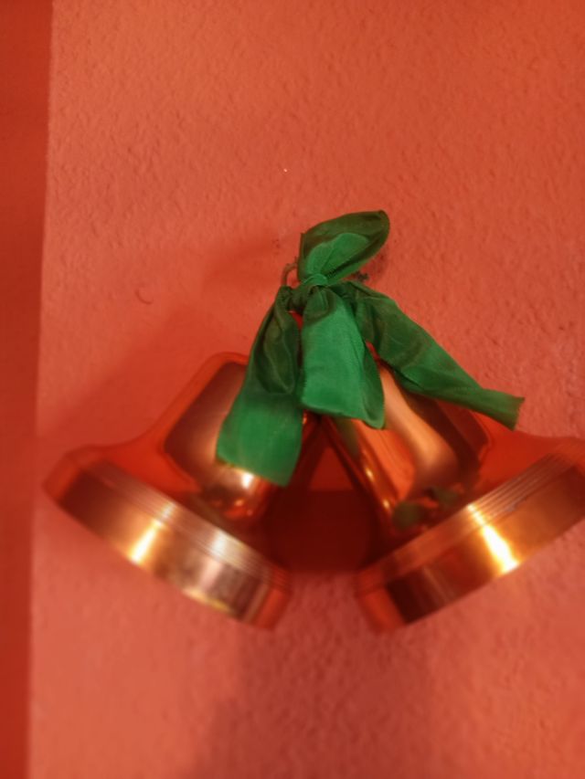 Adorno navideño campanas vintage