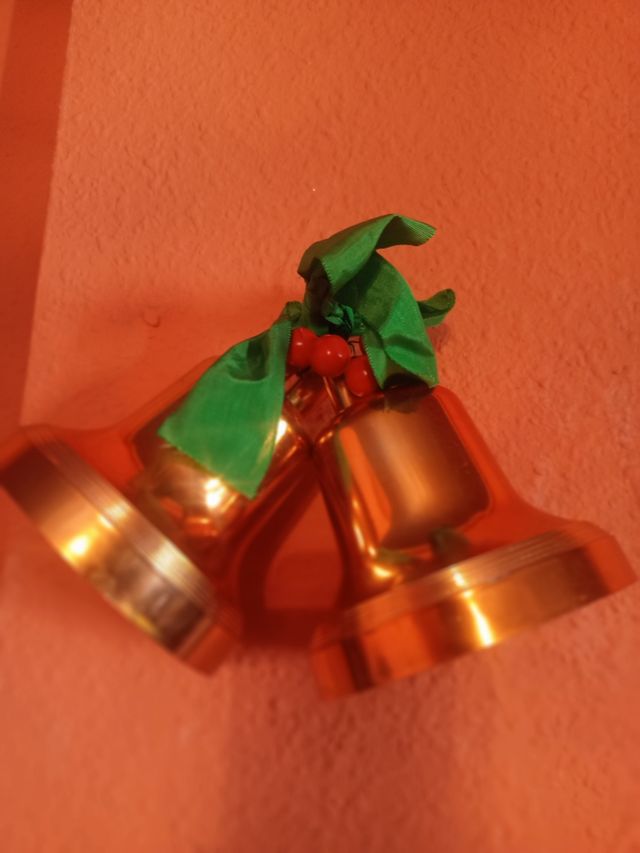 Adorno navideño campanas vintage
