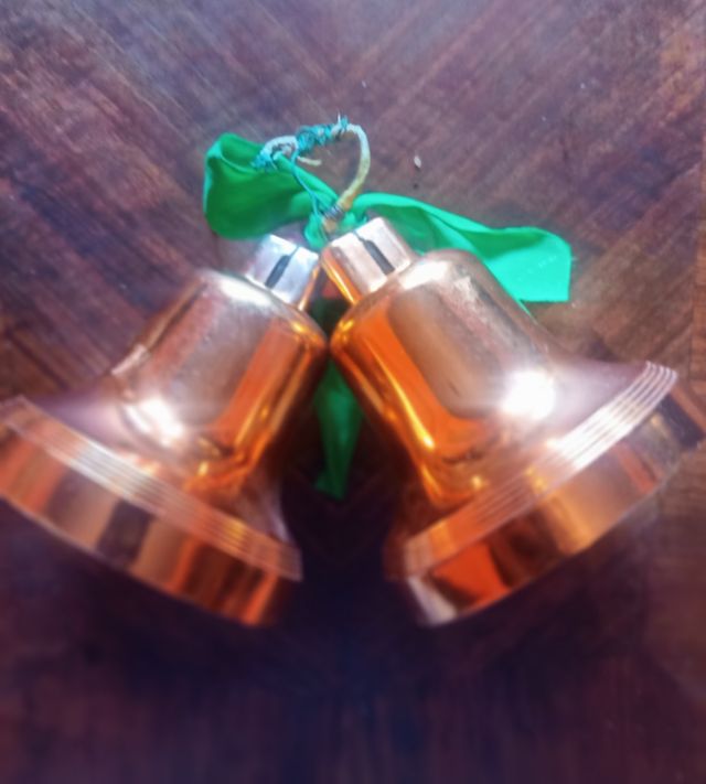 Adorno navideño campanas vintage