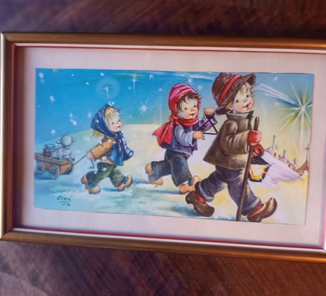 Cuadros vintage decoración navideña