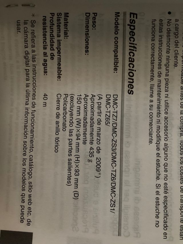 Panasonic Lumix Caja de mar