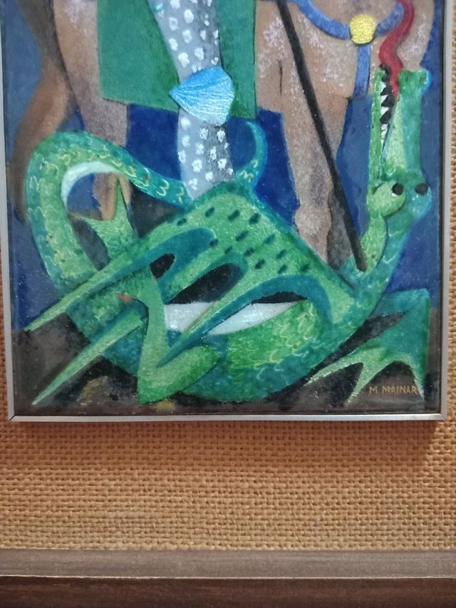 San jorge y el dragon Montserrat.Mainar,Arte Déco