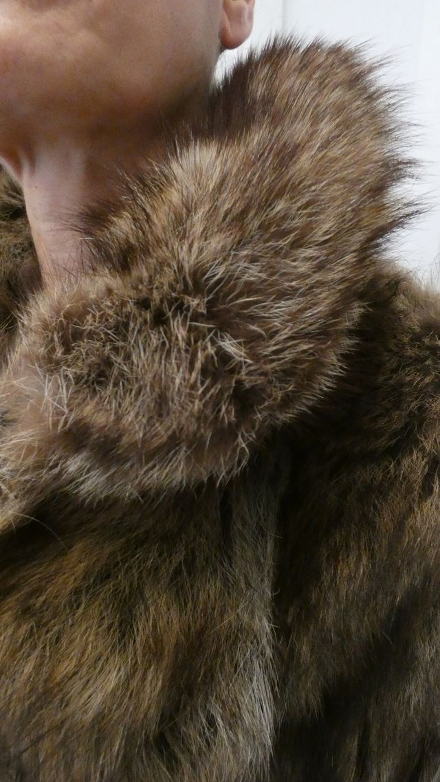 Abrigo piel de marmota