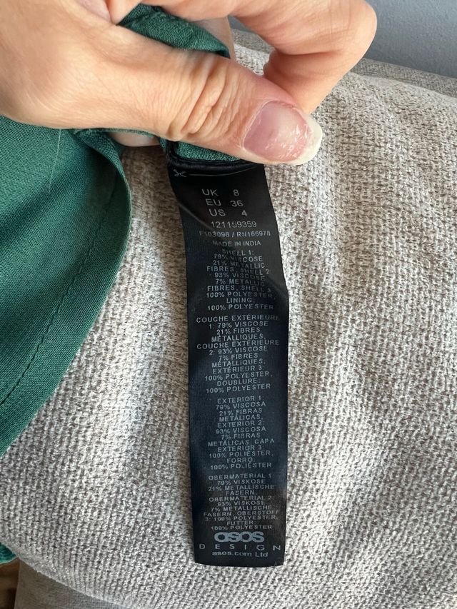 vestido largo Asos desing