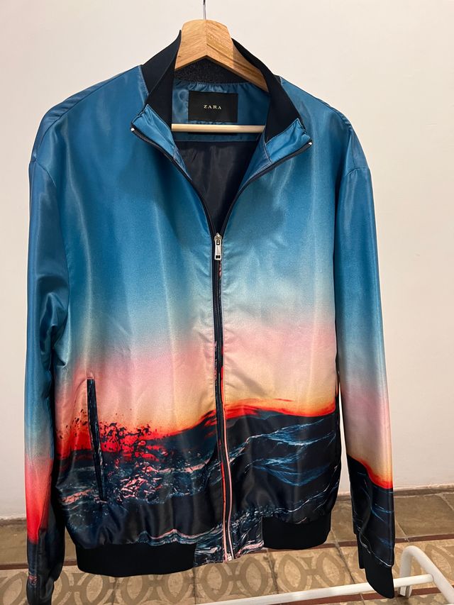 Chaqueta cazadora tipo bomber entretiempo