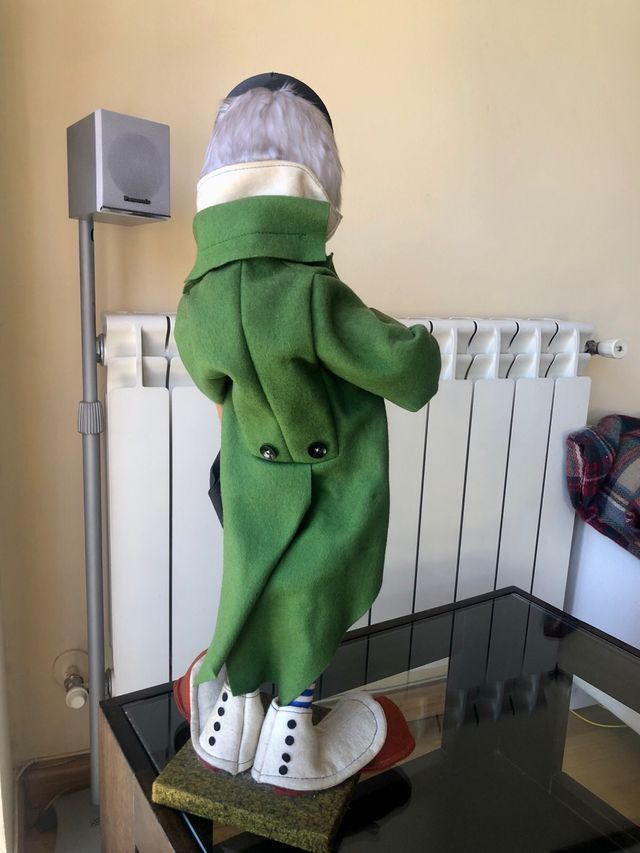 Payaso violin fieltro. Años 60/70