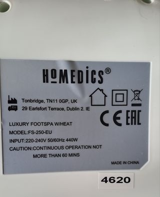 Idromassaggiatore plantare con scalda ac