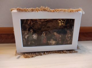 Presepe artigianale in scatola