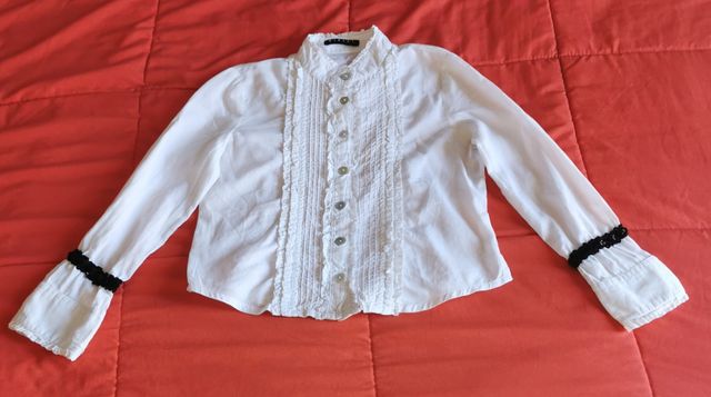 Camicia con ruche Sisley