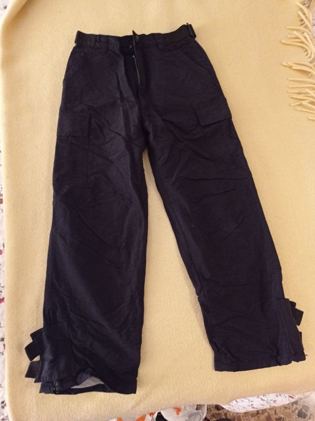 Pantalones negros infantiles de nieve talla 128