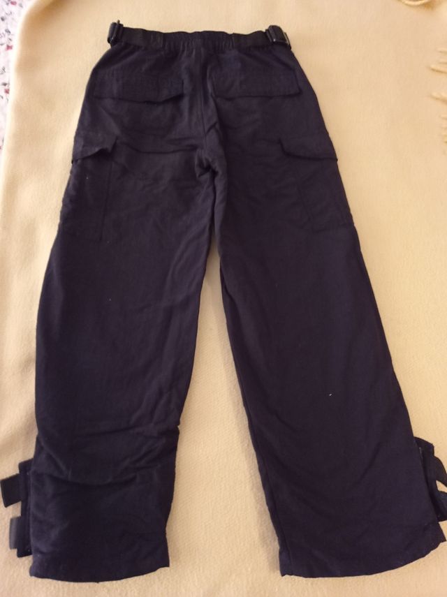 Pantalones negros infantiles de nieve talla 128