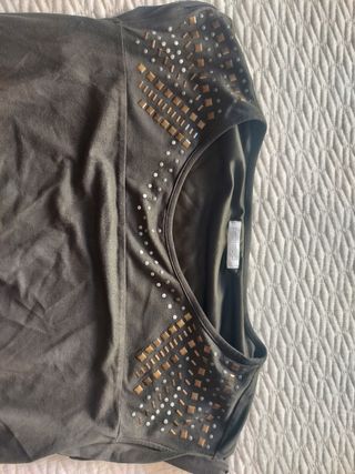 Vestido corto de antelina