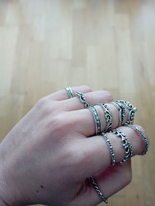 Anillos bisutería 