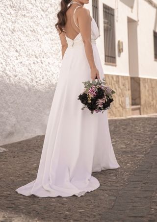 Vestido novia / 2piezas
