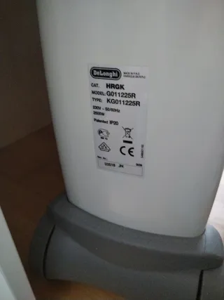 Radiador delonghi 2500W