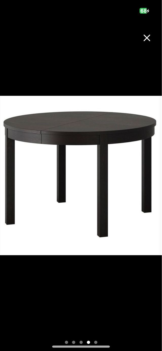 Mesa extensible de 1.15m a 1,65m extendida.