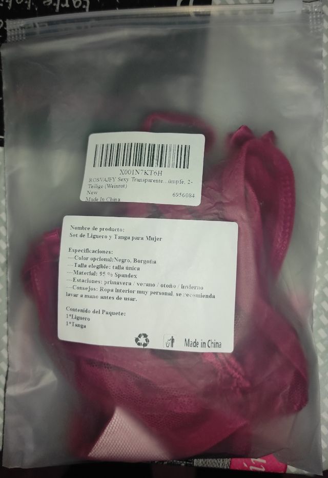 LIGERO /TANGA ROJO SEXY