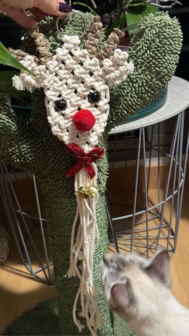 Reno macramé decoración