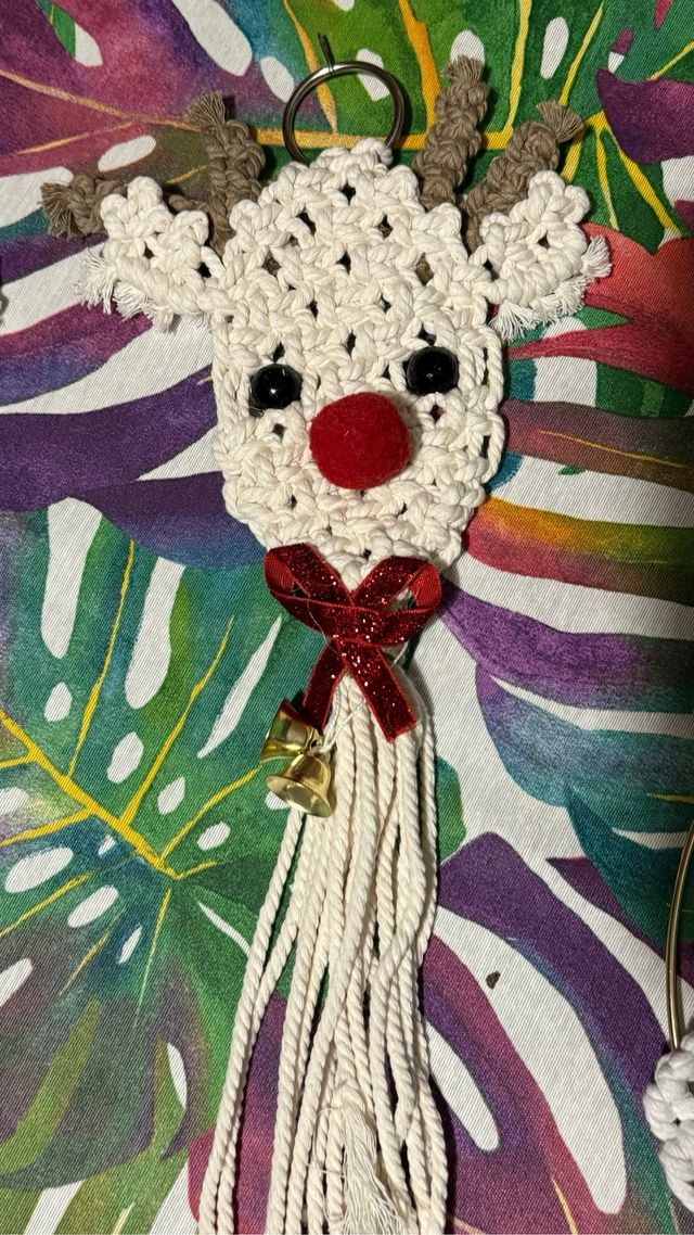 Reno macramé decoración