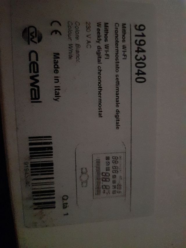 Cronotermostato digitale