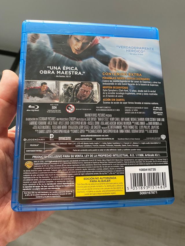 bluray - El hombre de acero