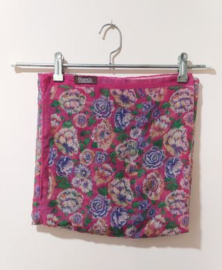 Pañuelo grande fular flores vintage unisex