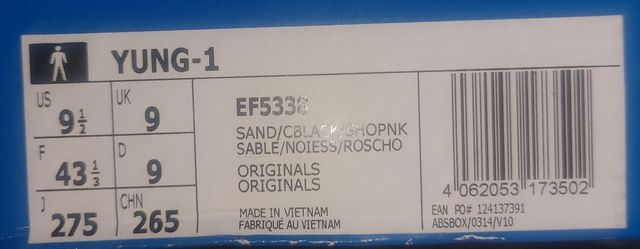 Adidas Yung-1 Arena Talla 43 1/3