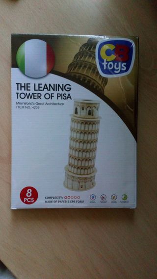 Puzzle - Torre de Pisa, puzzle 3D