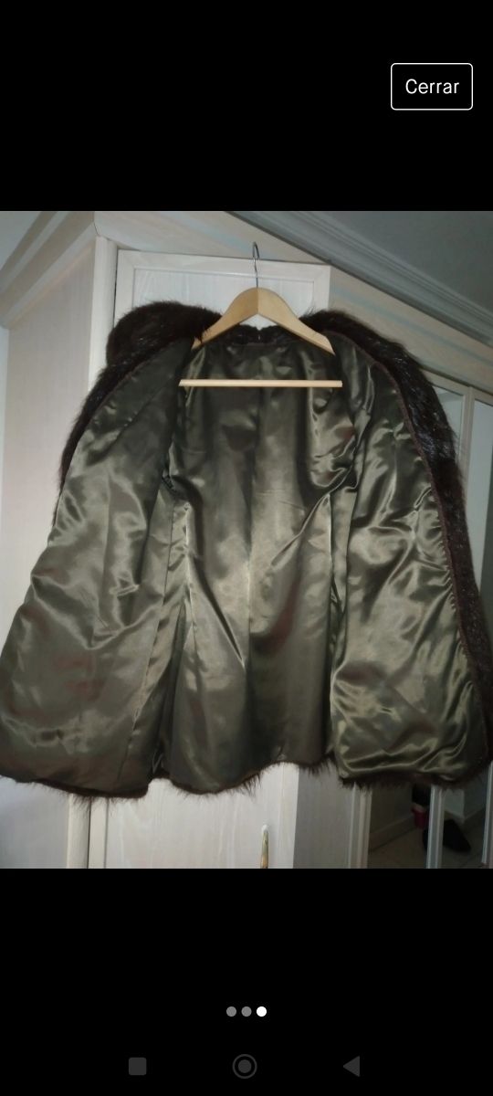 Abrigo de piel sintético