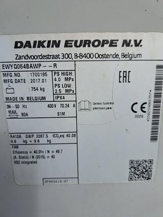 Aire acondicionado DAIKIN INVERTER CHAUD EFFICIENC