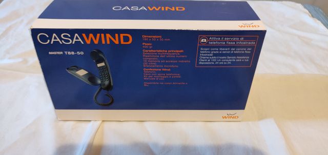 Telefono con filo Master T88-50 blu, mai usato