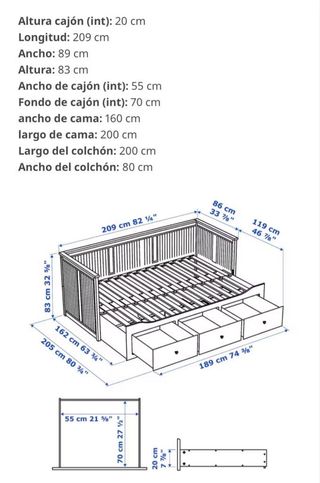 cama divan hemnes