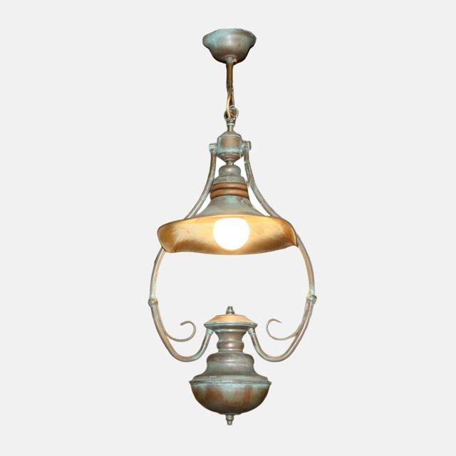 LAMPADA VINTAGE, LAMPADA DA SOFFITTO, OTTONE