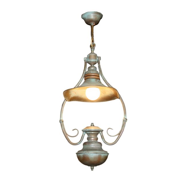 LAMPADA VINTAGE, LAMPADA DA SOFFITTO, OTTONE