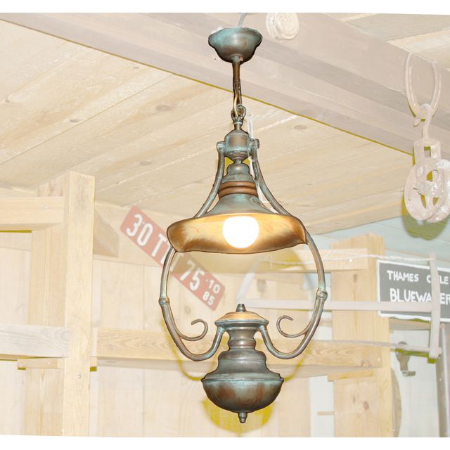 LAMPADA VINTAGE, LAMPADA DA SOFFITTO, OTTONE
