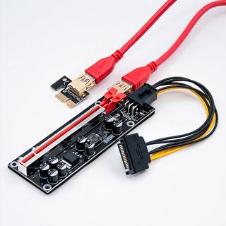 Riser PCI-E 1x - 16x USB 3.0 ver. 009s plus Qoltec