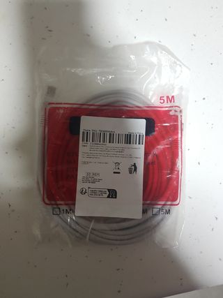 CABLE ETHERNET DE RED 5 METROS NUEVO