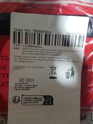 CABLE ETHERNET DE RED 5 METROS NUEVO