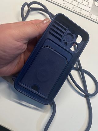 funda con tapa camara y para colgar iphone 13 pro