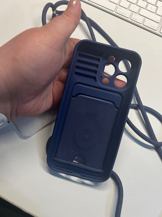 funda con tapa camara y para colgar iphone 13 pro