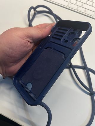funda con tapa camara y para colgar iphone 13 pro