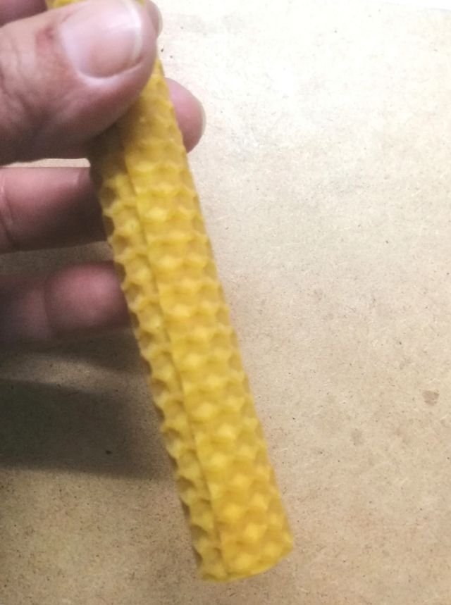 Velas de panal de abeja.