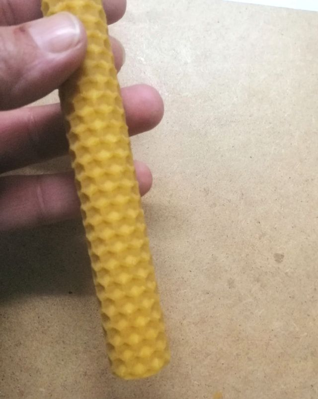 Velas de panal de abeja.