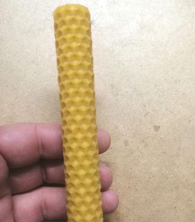 Velas de panal de abeja.