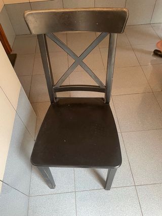 3 sedie INGOLF di Ikea nere