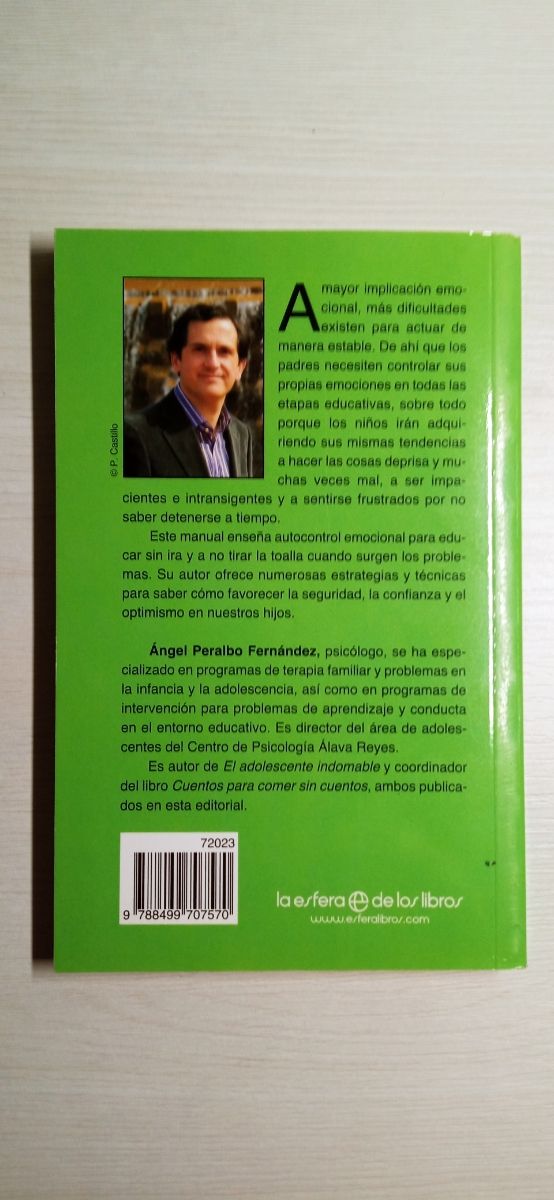 Libro "Educar sin ira"