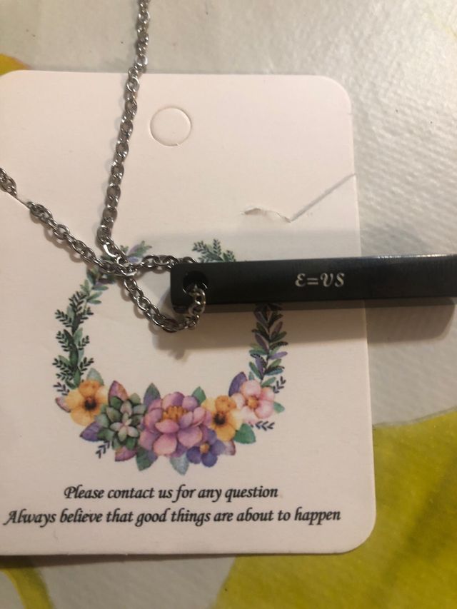 Colgante elegante con la formula de Grabovoi