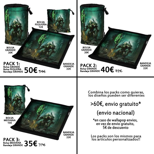 🎲 Bolsas y bandejas para Necrones Warhammer 40k