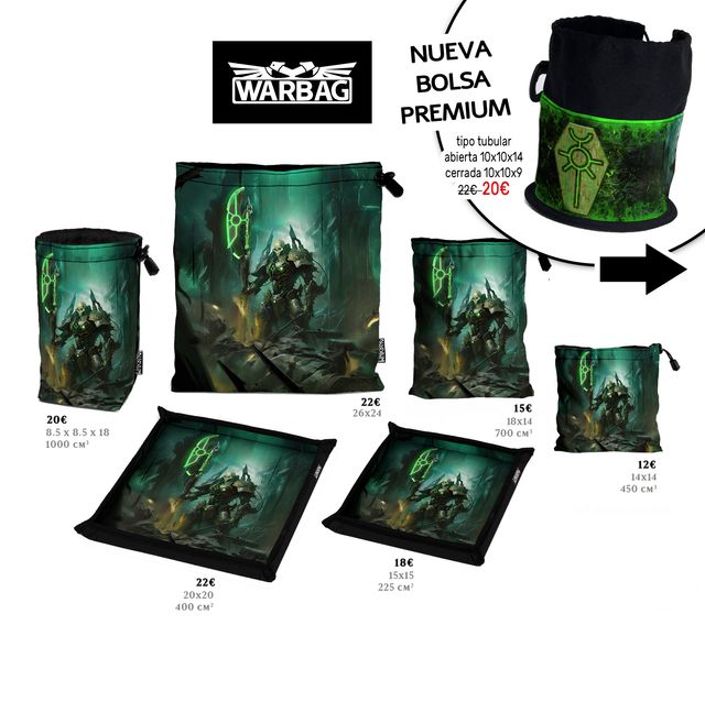 🎲 Bolsas y bandejas para Necrones Warhammer 40k