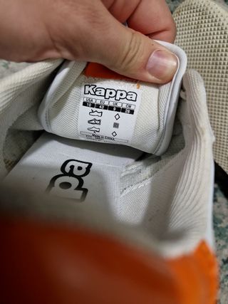 Zapatillas Kappa 43 vintage nuevas blanco gris nar